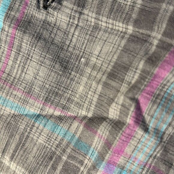 OP Ocean Pacific Gray Plaid Utility Shorts  Mens Size 34 Bermuda Style  OM3852A - Picture 6 of 9